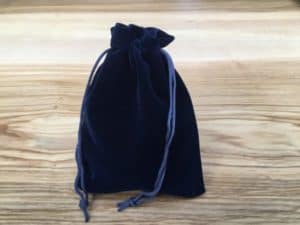 navy blue pouch