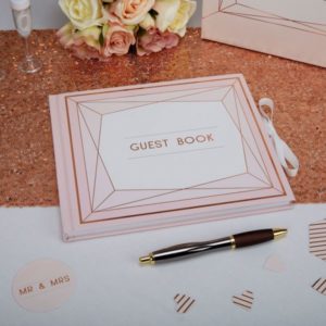 Geo Blush Guest Book