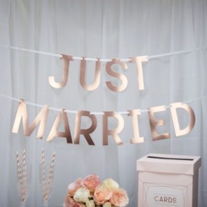 Just Married Bunting