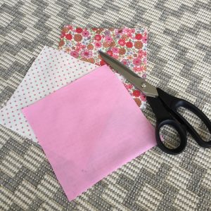 Cut squares fabric